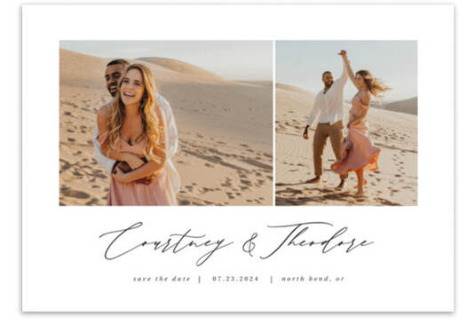 Minted Modern Save the Date photo Card